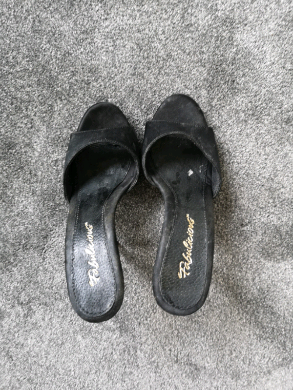 well worn high heels